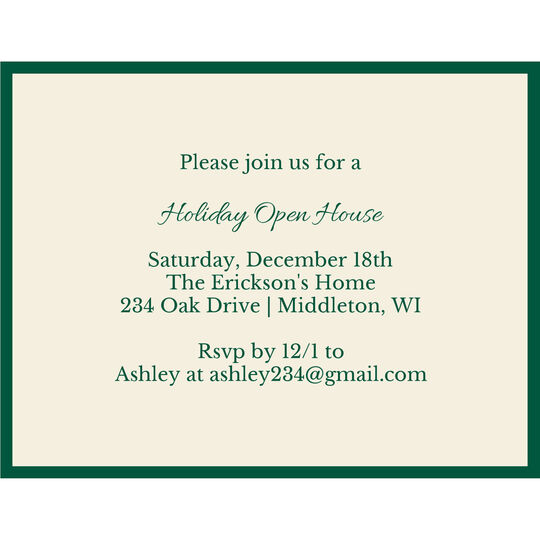 Noble Frame Small Invitations